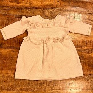 Janie and Jack Ruffle Detail Metallic Threaded  Sweater Dress Size 12-18 Months